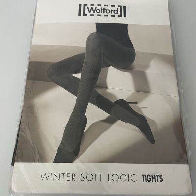 Wolford Womens Winter Soft Logic Tights 11166 4250 Mecca (Dk Brown) LARGE NIP 55